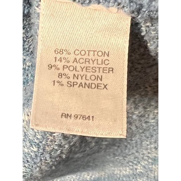 Pure Jill Hooded Open Front Cardigan Pockets‎ Blue Knit Sweater 1X J.JILL - Picture 4 of 12